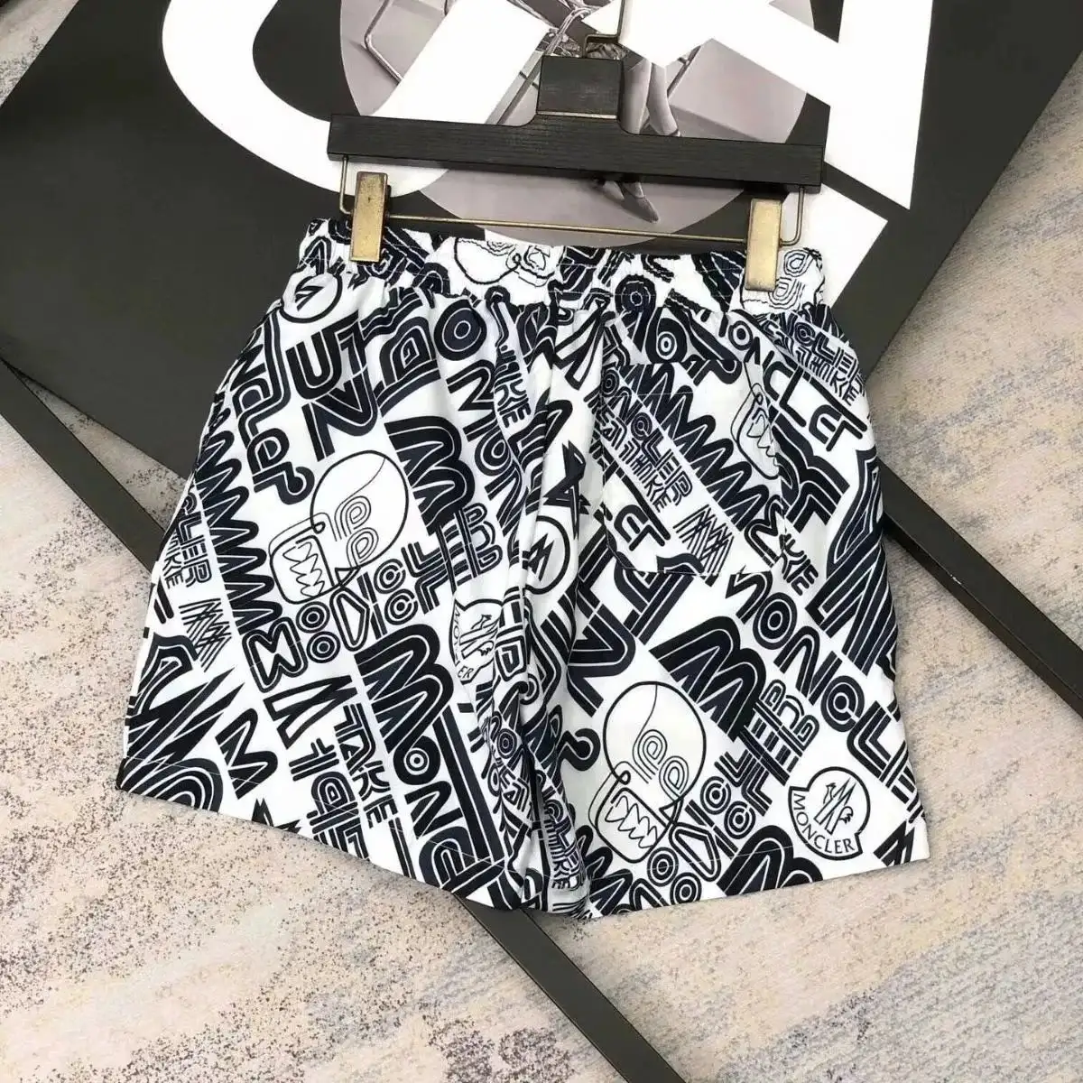 Moncler Graffiti Print Shorts 2