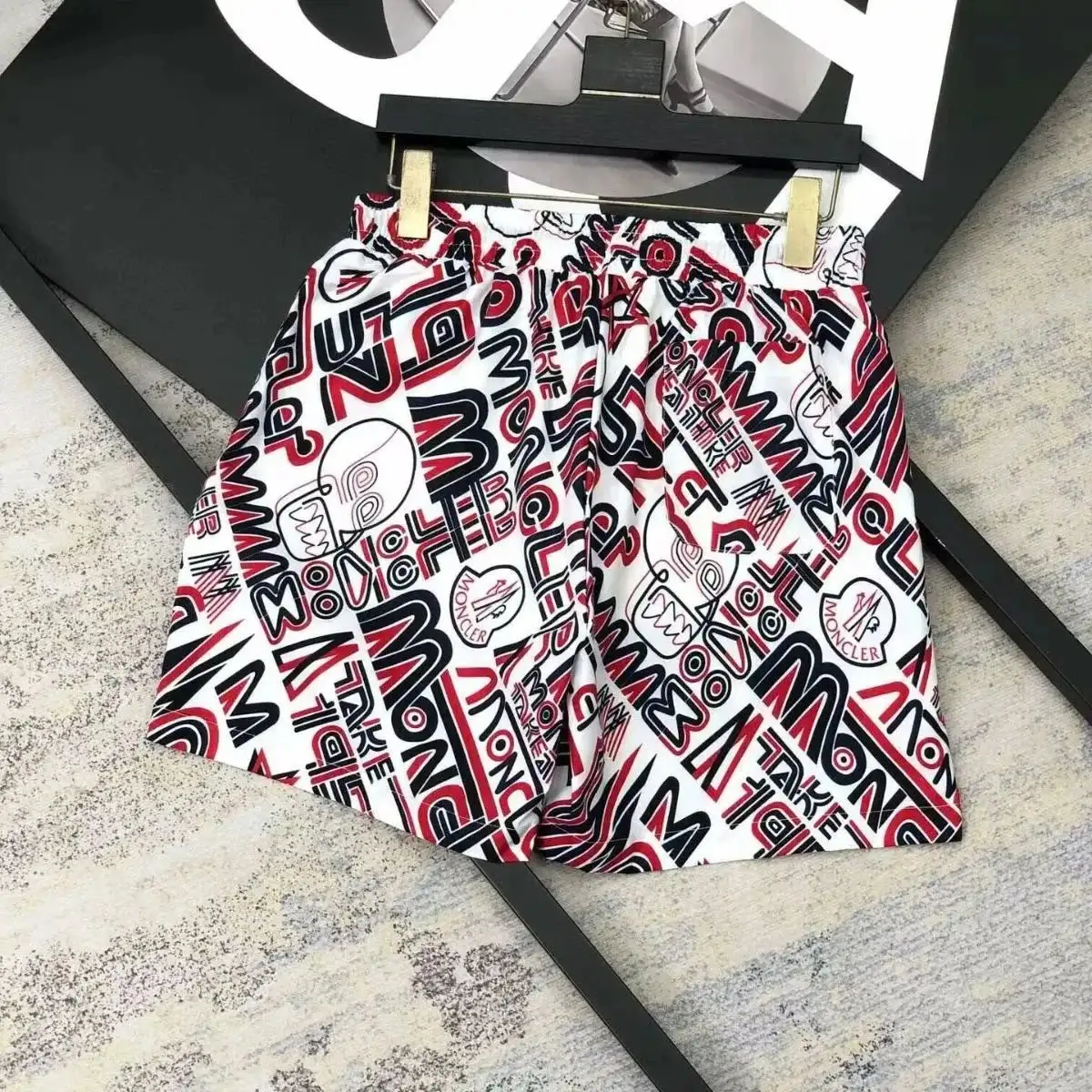 Moncler Graffiti Print Shorts 4