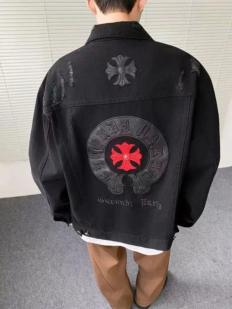 Chrome Hearts Cross Embroidery Denim Jacket 4