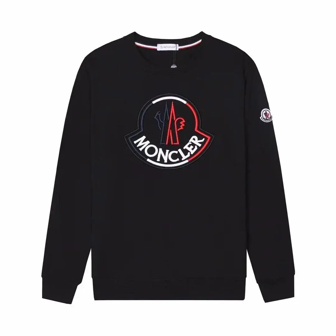 Moncler Embroidered Logo Sweatshirt - Black 5