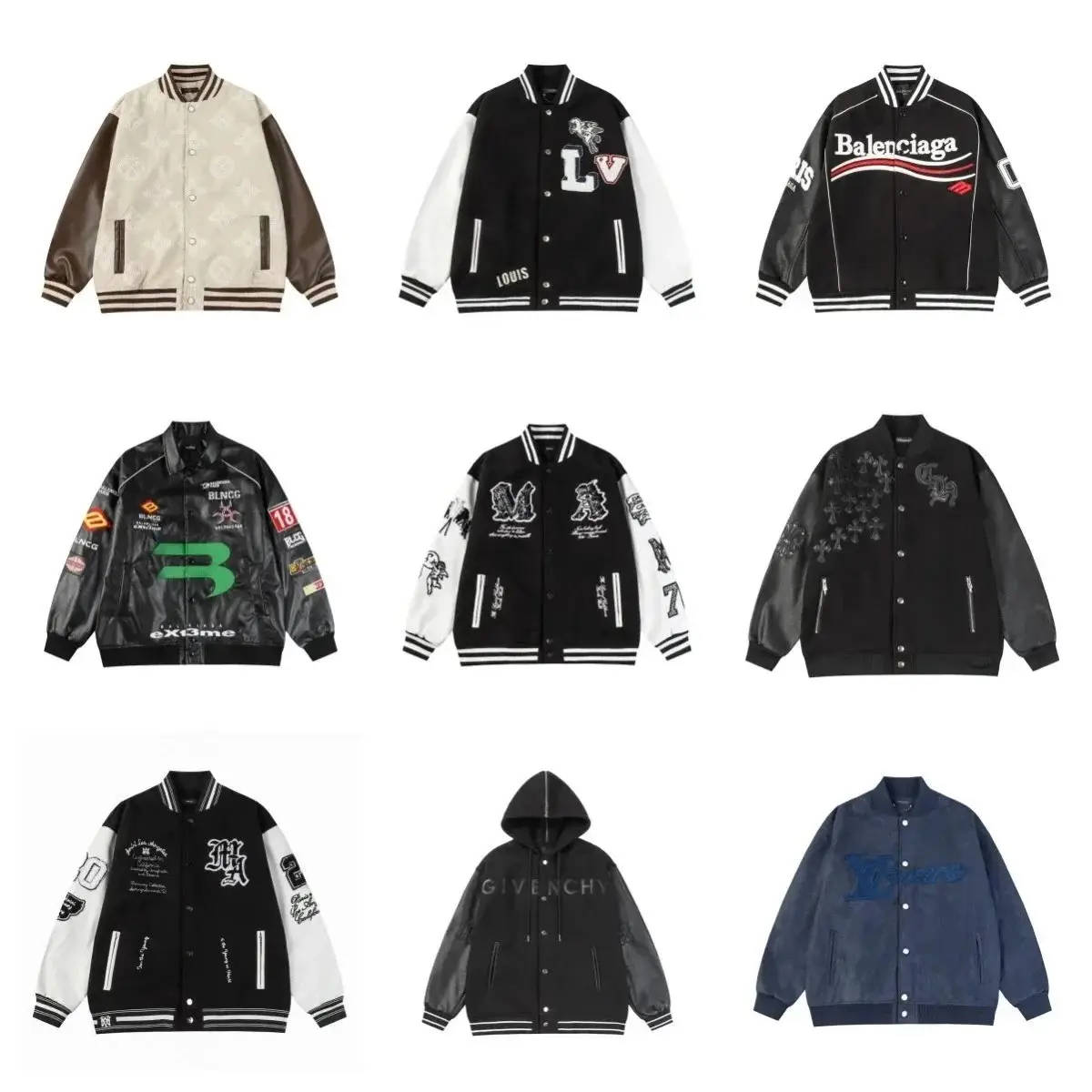 LV Varsity Jacket, jacket streetwear