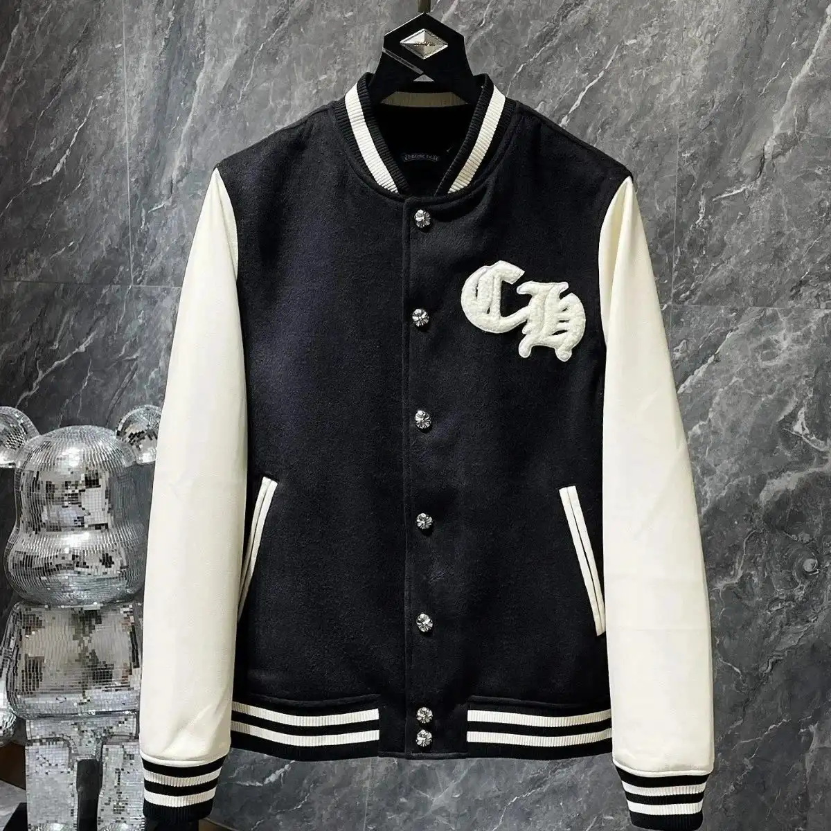 Chrome Hearts CH Varsity Jacket, jacket streetwear