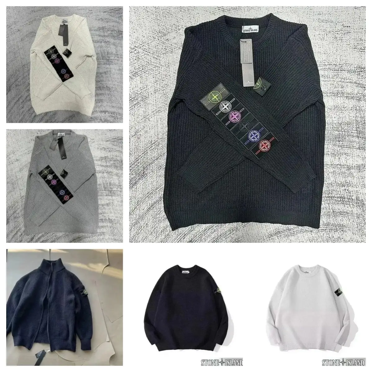 Stone Island Ribbed Crewneck Sweater
