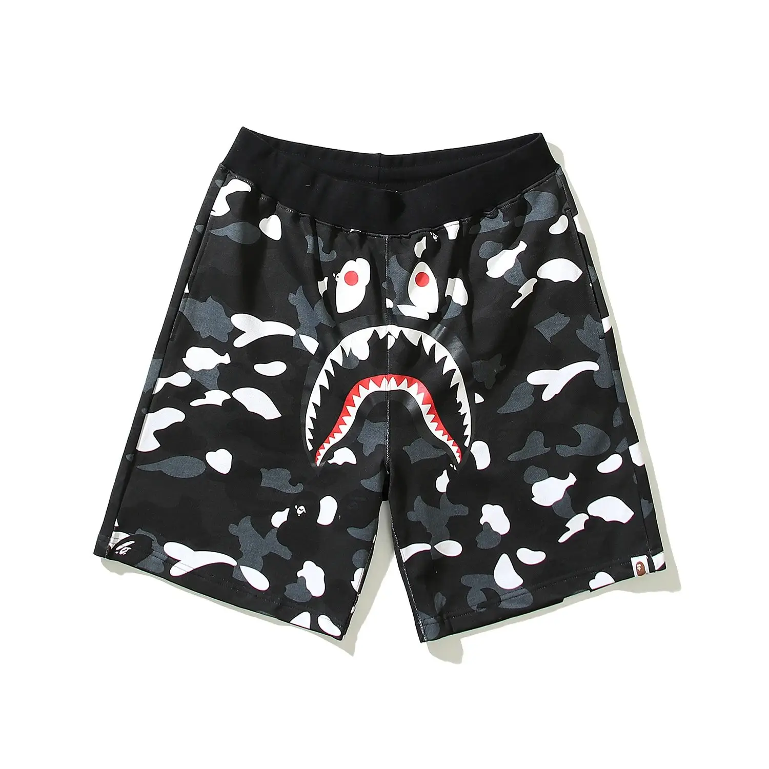 BAPE Space Camo Shark Sweat Shorts 3