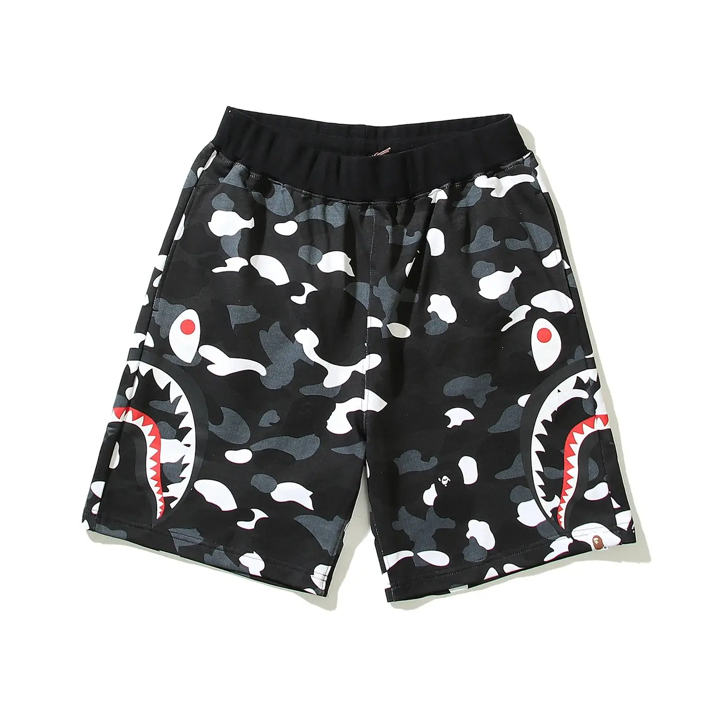 BAPE Space Camo Shark Sweat Shorts 4