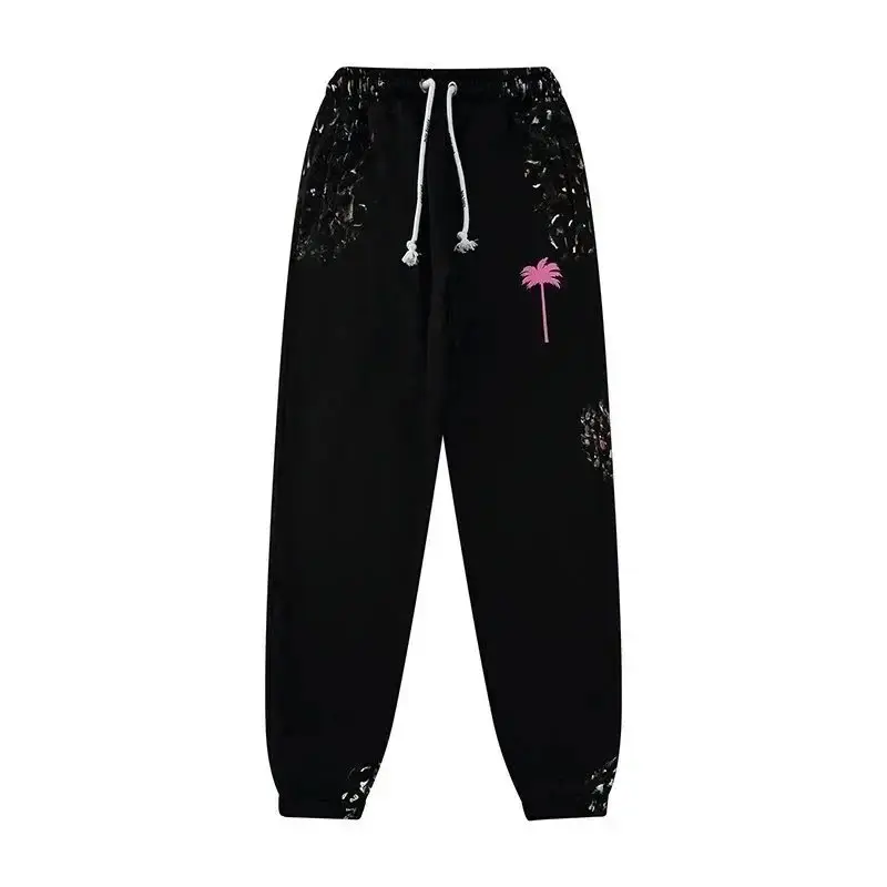 MONCLER GENIUS PALM ANGELS Fleece-knit Sweatpants with Wings Patches 7