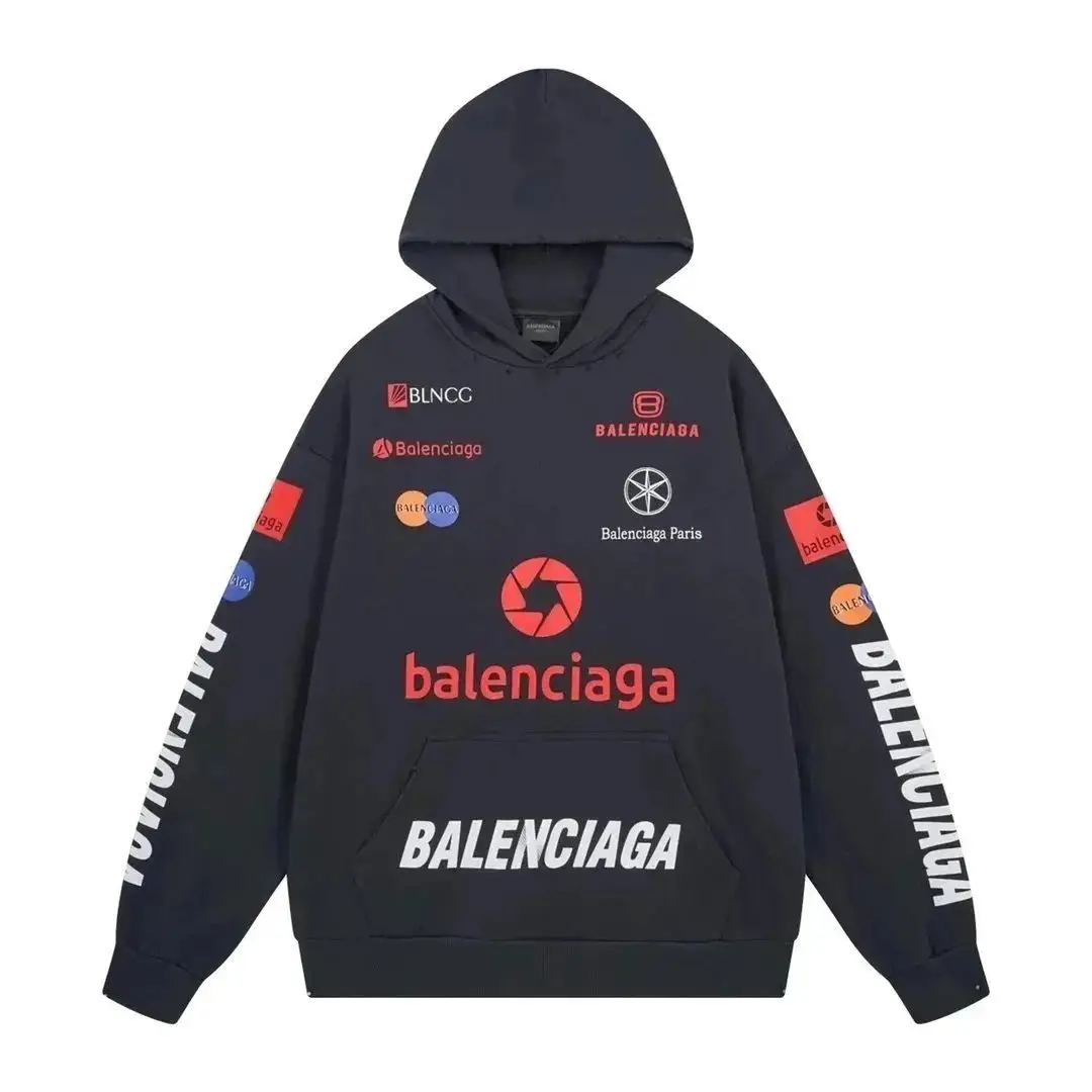 Balenciaga Wavy Logo Hoodie 8