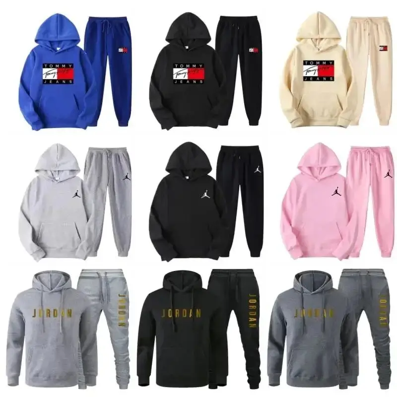 Tommy Hilfiger & Air Jordan Hoodie Sets [Multiple Styles], hoodie streetwear