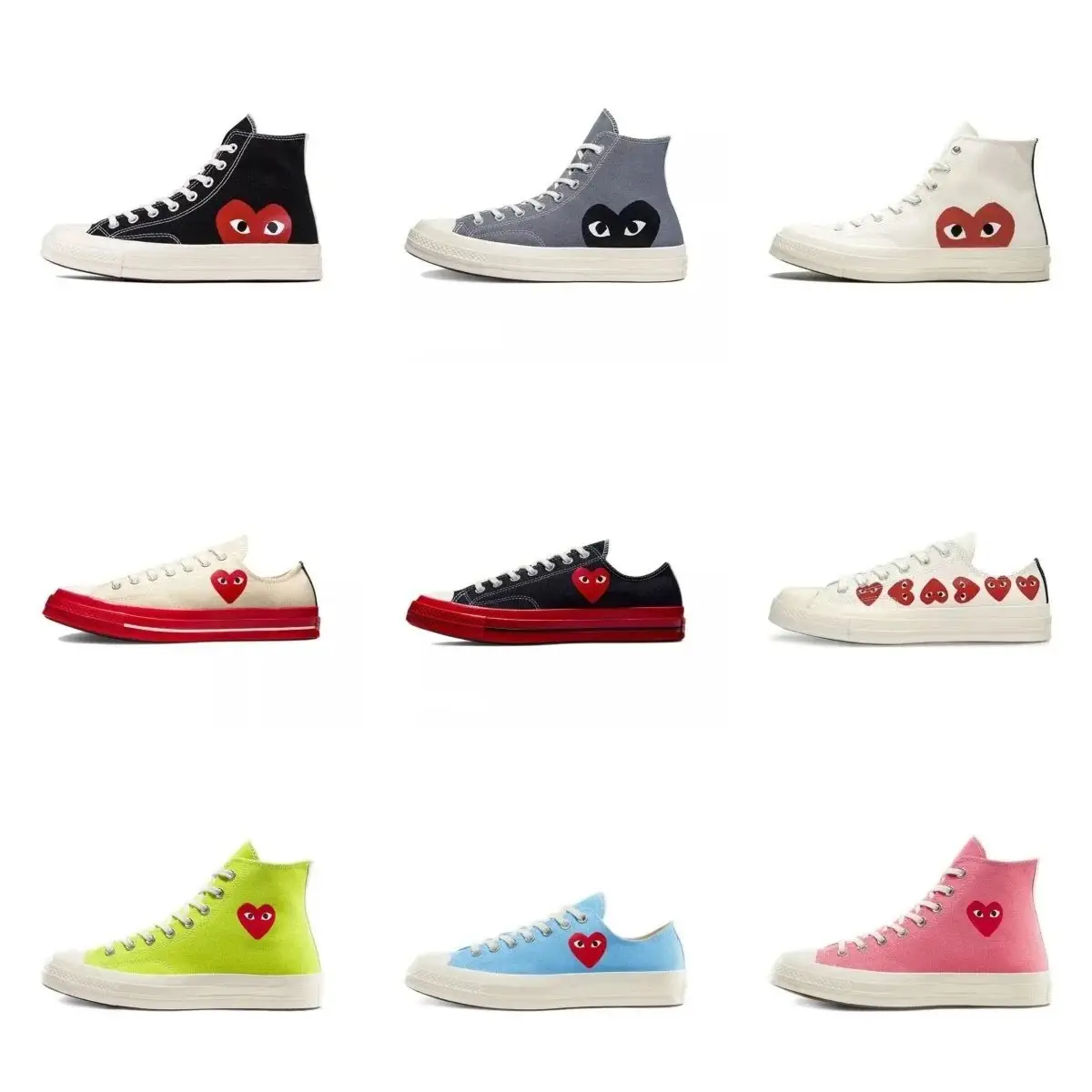 Comme des Garçons x Converse Sneakers, footwear streetwear