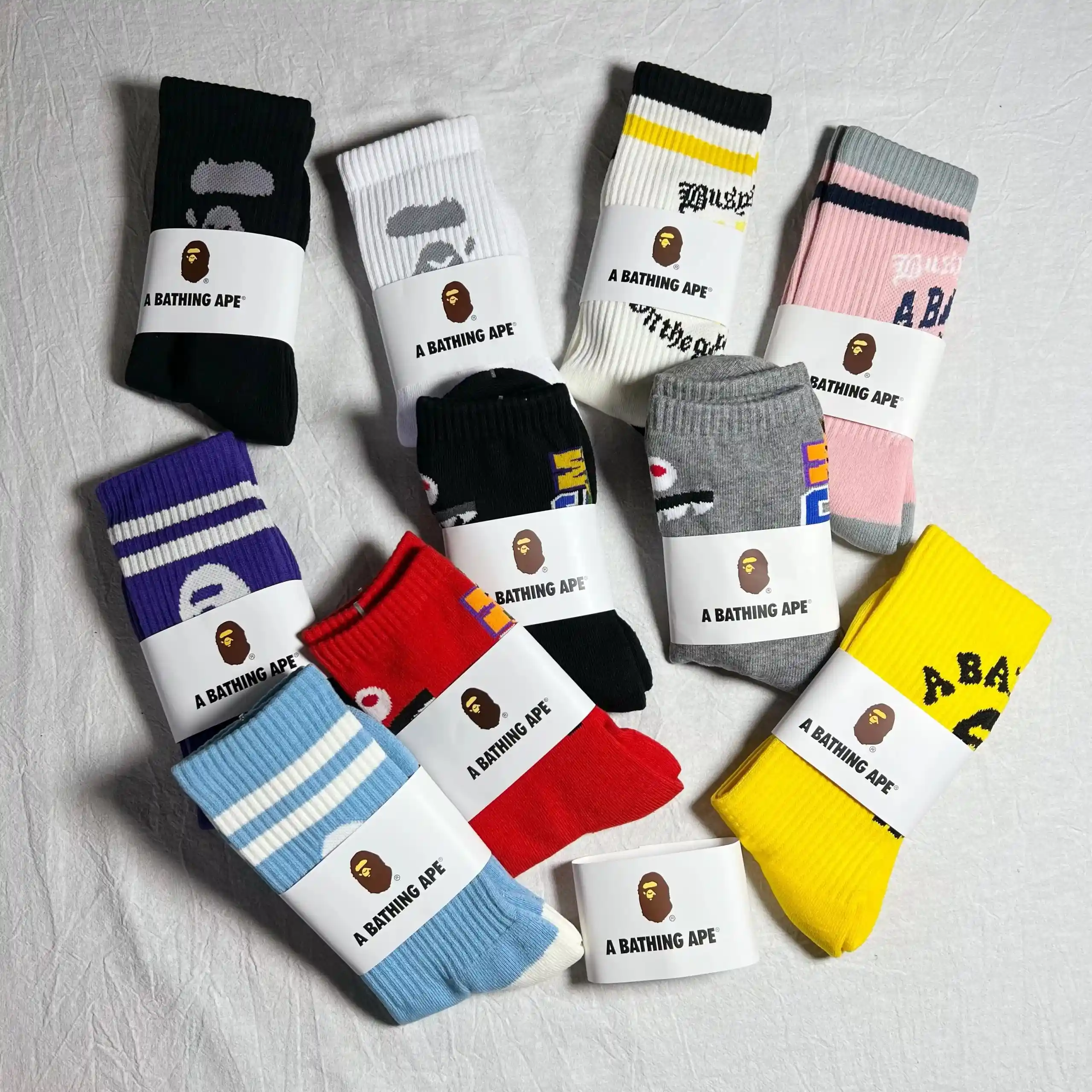 A Bathing Ape Socks, apparel streetwear